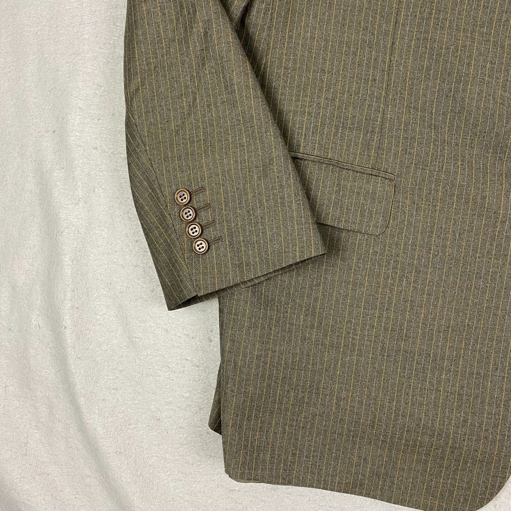 Canali Blazer Mens US 46 Wool brownish Gray Saks Fifth Super 120s Italy Jacket - Picture 3 of 16
